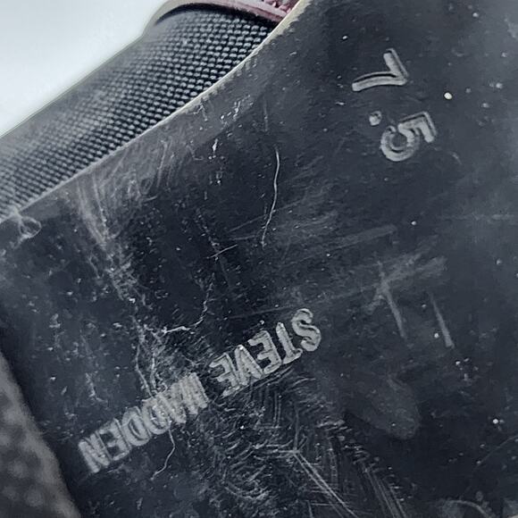 Steve Madden 7.5 Dark Red Boots - Picture 7 of 9